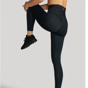 Tommie Copper Lower Back Support Tank & Capri Leggings in Black Size XL New